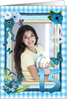 15th Birthday Photo Craft Look card