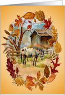 Autumn Leaves & Appaloosa By Sharon Sharpe card