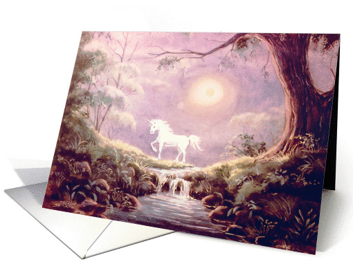 Misty Unicorn For Granddaughter By Sharon Sharpe
 card (367902)