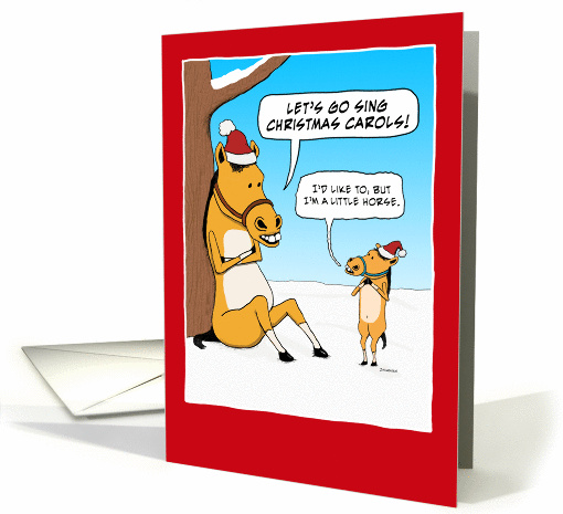 Funny Little Horse for Christmas card (1291220)