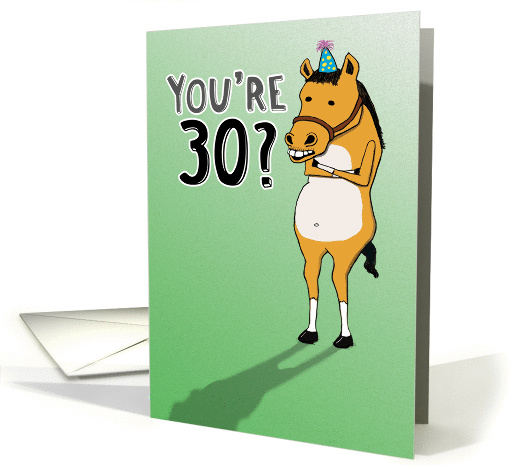 Funny 30th Birthday card (1297884)
