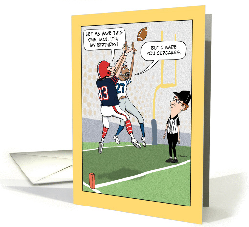 Funny Football Players Birthday card (1372720)