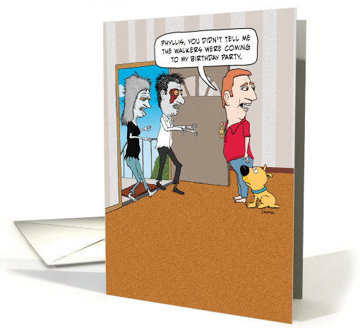 Funny Zombie Birthday card (1372750)