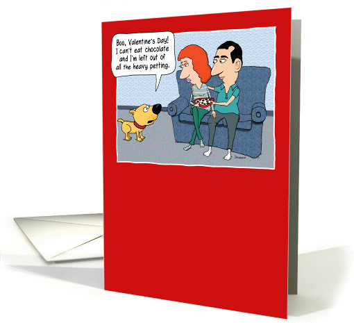 Funny Jealous Dog Valentine's Day card (1373826)