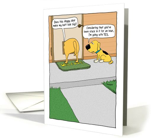 Funny Dog Butt Birthday card (1374138)