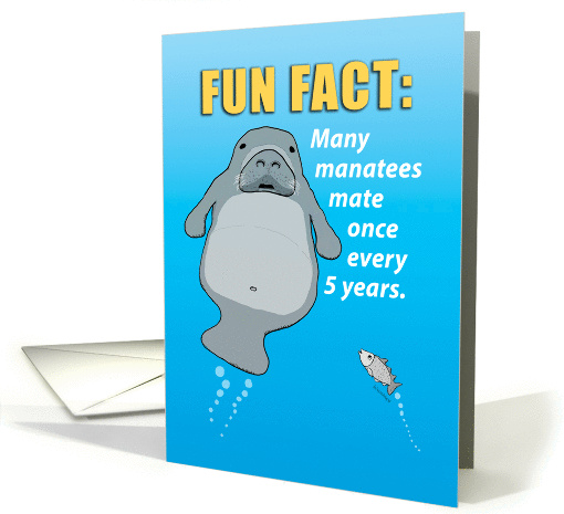 Funny Manatee Mating Habits Birthday card (1392396)