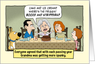 Funny Spunky Grandma Birthday card