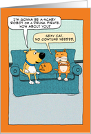 Funny Dog and Cat Pick Halloween Costumes card