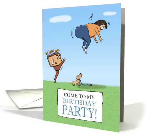 Kick-butt party invitation card (286132)