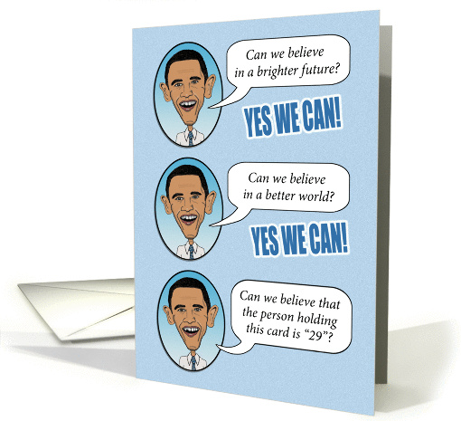 Yes We Can birthday card (315876)