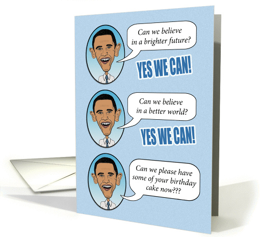 Yes We Can birthday card (315880)