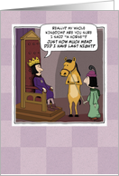 Funny birthday card: Kingdom For a Horse card