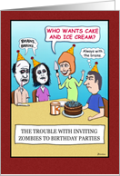 Zombie Birthday Cards from Greeting Card Universe