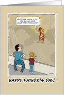 Funny Father’s Day card: Monkey Around card