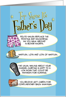 Funny Father’s Day card: Signs card