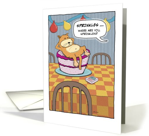 Funny birthday card: Sprinkles card (560255)