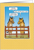 Funny birthday card: Pulled Groin card