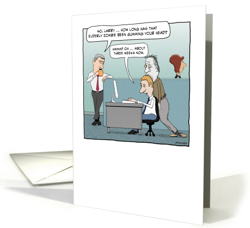 Funny Old Zombie birthday card (944635)