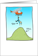 Funny Over the Hill birthday card