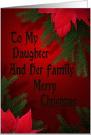 Christmas Card For Daughter And Family card