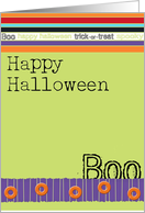 Happy Halloween Boo card