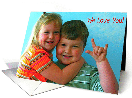 Adorable Brother & Sister card (202178)
