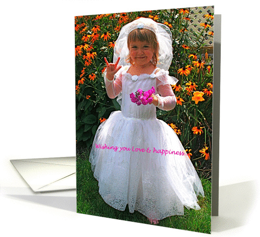 Loving Wishes for Bride & Groom American Sign Language I Love You card