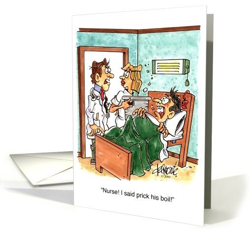 Get Well Nurse Boil card (209172)