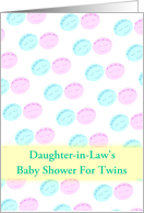 Daughter-in-Law’s Baby Shower For Twins/Happy Faces card