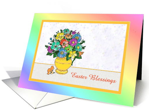 Easter Pastel Floral Design/Custom card (1047195)