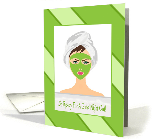 Invitation To A Girls Night Out/Humor/Lady Facial card (1166890)