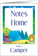 Thinking Of You Notes Home From A Camper At Campsite card