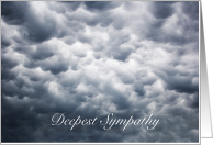 Deepest Sympathy For Family And Friends Of Suicide Victim Cloudy Sky card