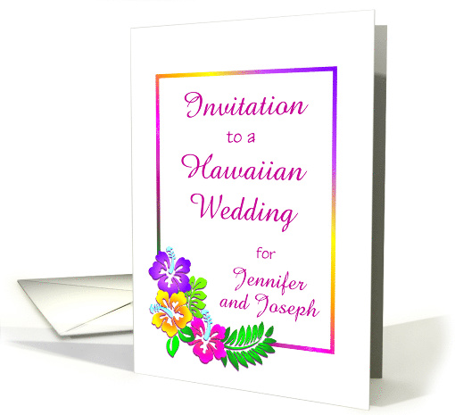 Invitation/Wedding in Hawaii/Floral/Custom card (1348444)