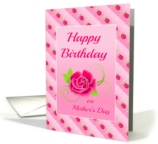 Birthday On Mother's Day Card With Rose Design card (1375986)