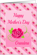 Mother’s Day Rose For Grandma card