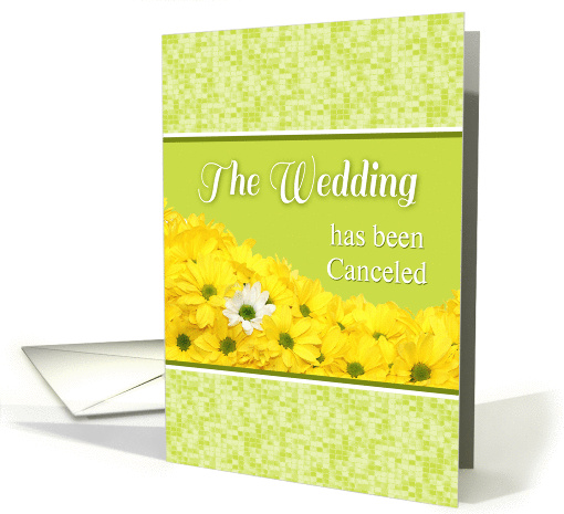 Announcement-Cancelled Wedding With Daises-Custom card (1383984)