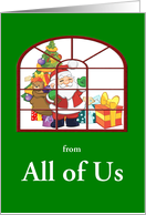 From All Of Us-Santa and Bag Of Toys-Custom card