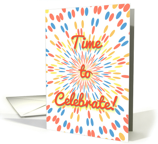 Colorful Burst-Party Invitation card (1421456)