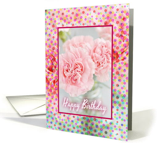 Birthday-For Her-Flowers-Pink Carnations card (1452336)