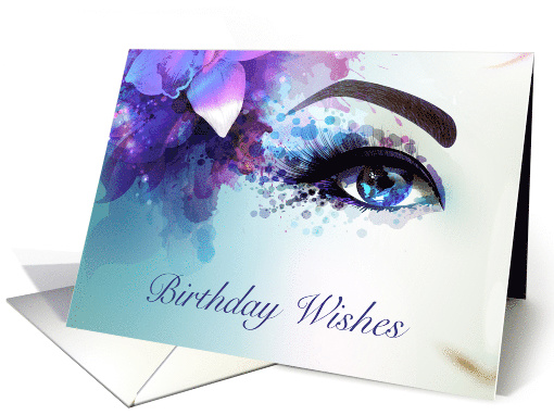 Birthday Wishes Art Nouveau Beautiful Woman card (1471526)