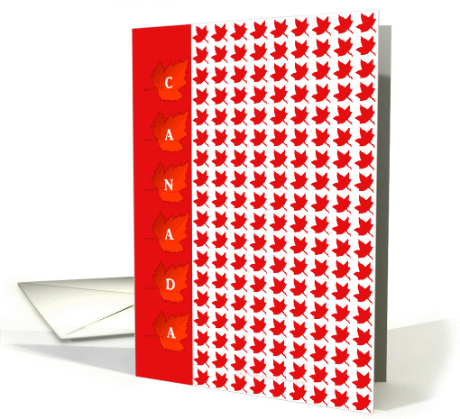 Canada Day Maple Leaves card (214817)