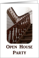Stairs To New Home-Open House Warmimg Party-Invitation card