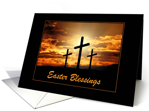 Easter Blessings/Three Crosses/Custom card (398235)