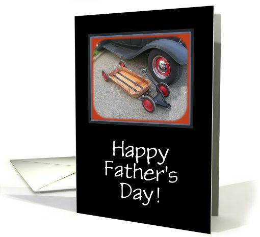 Father's Day-Classic Car and Vintage Wagon-Custom card (437446)