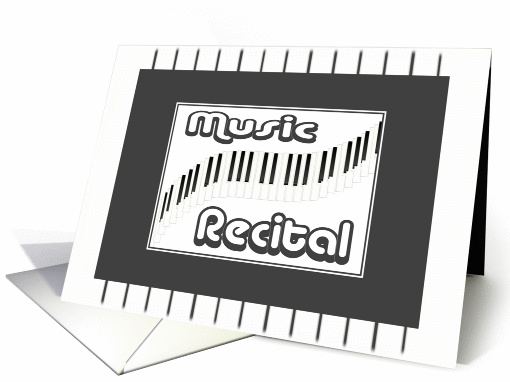 Keyboard Music Recital-Invitation card (443054)