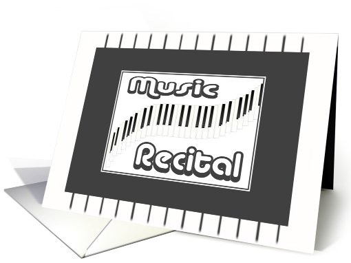 Save The Date-Music Recital card (443073)