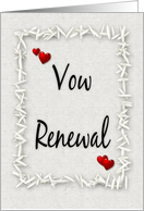 Vow Renewal-Hearts`n Rice card