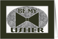 Be My-Usher-Black Bow Tie card