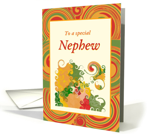 Thanksgiving-For Nephew-Autumn Colors card (523073)